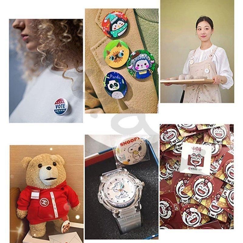 缶バッチマシーン 缶バッジマシン25 32 37 44 58ｍｍ 100個材料付き 製作キット おしゃれ 手作り パーツ 家庭用 業務用 かわいい NEXPOTALLINN_EU