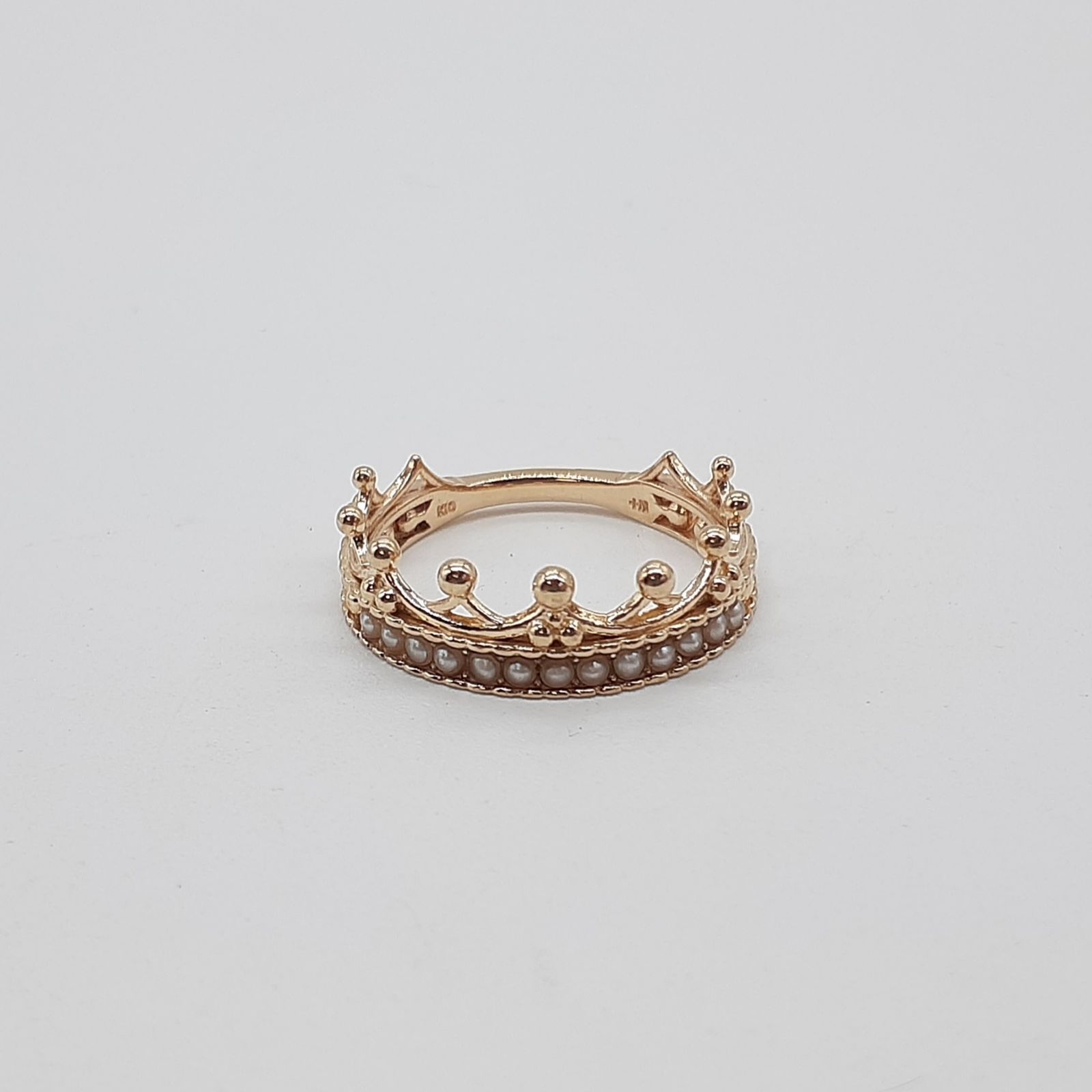 NOJESS ノジェス パールクラウン リング K10 YG 11号 NOJESS ノジェス パールクラウン リング K10 YG 11号