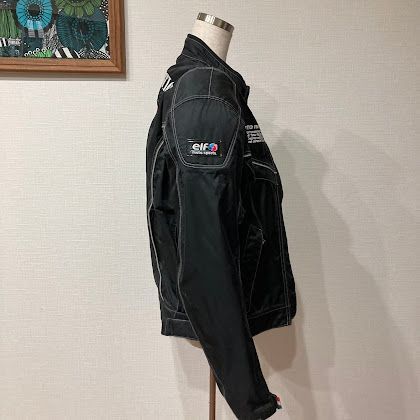 ELF MOTO RANGE ブラックジャケット L elf エルフ ナイロン ウィンター