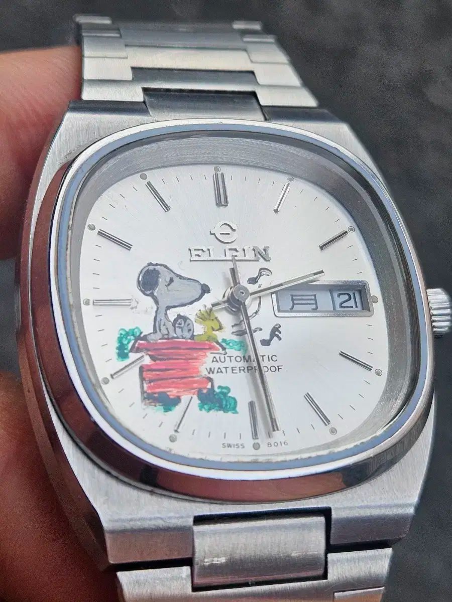  エルジン テレヴィ ヴィンテージ 時計 金属ベルト 時計