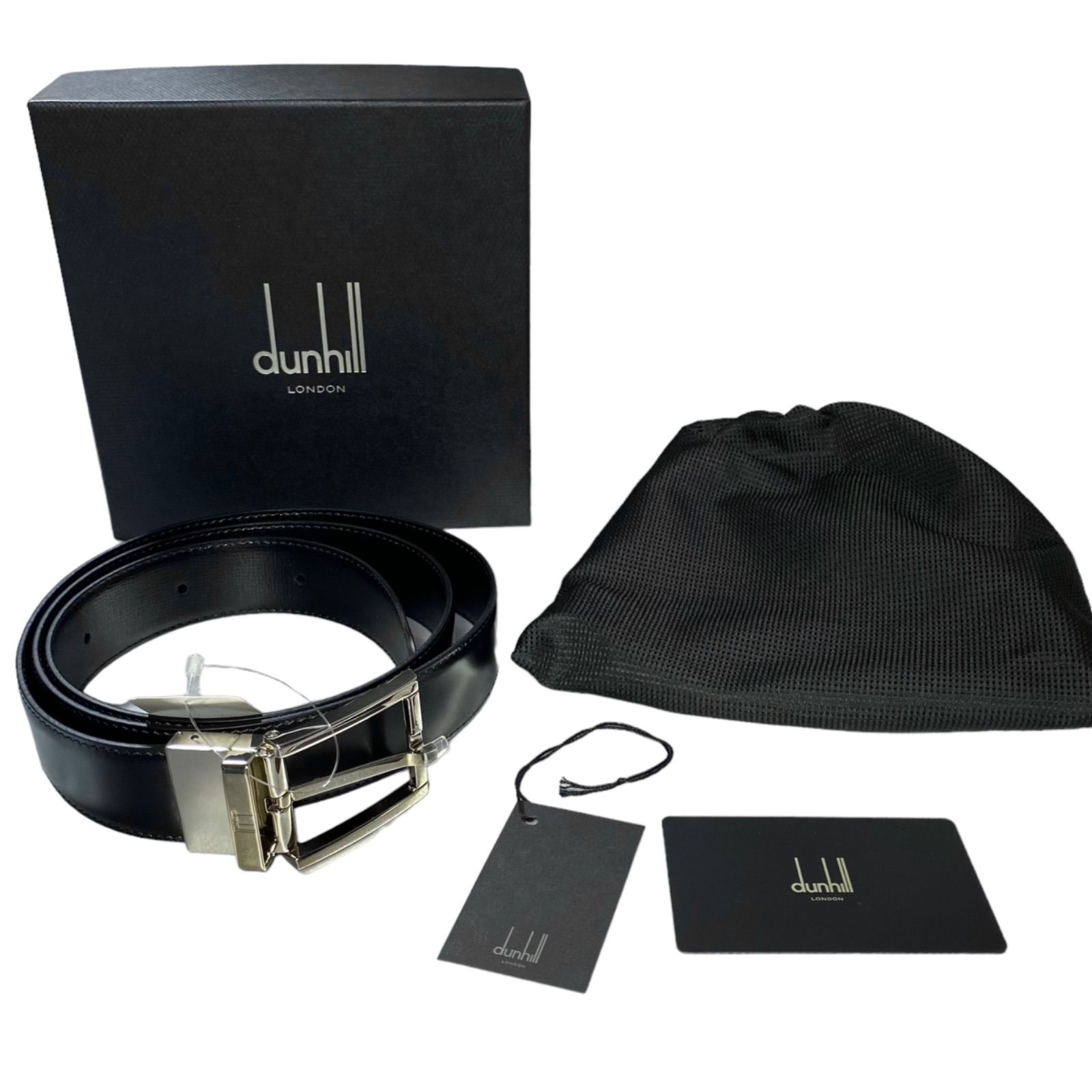 新品・未使用 専用箱付き dunhill ベルト リバーシブル 回転バックル