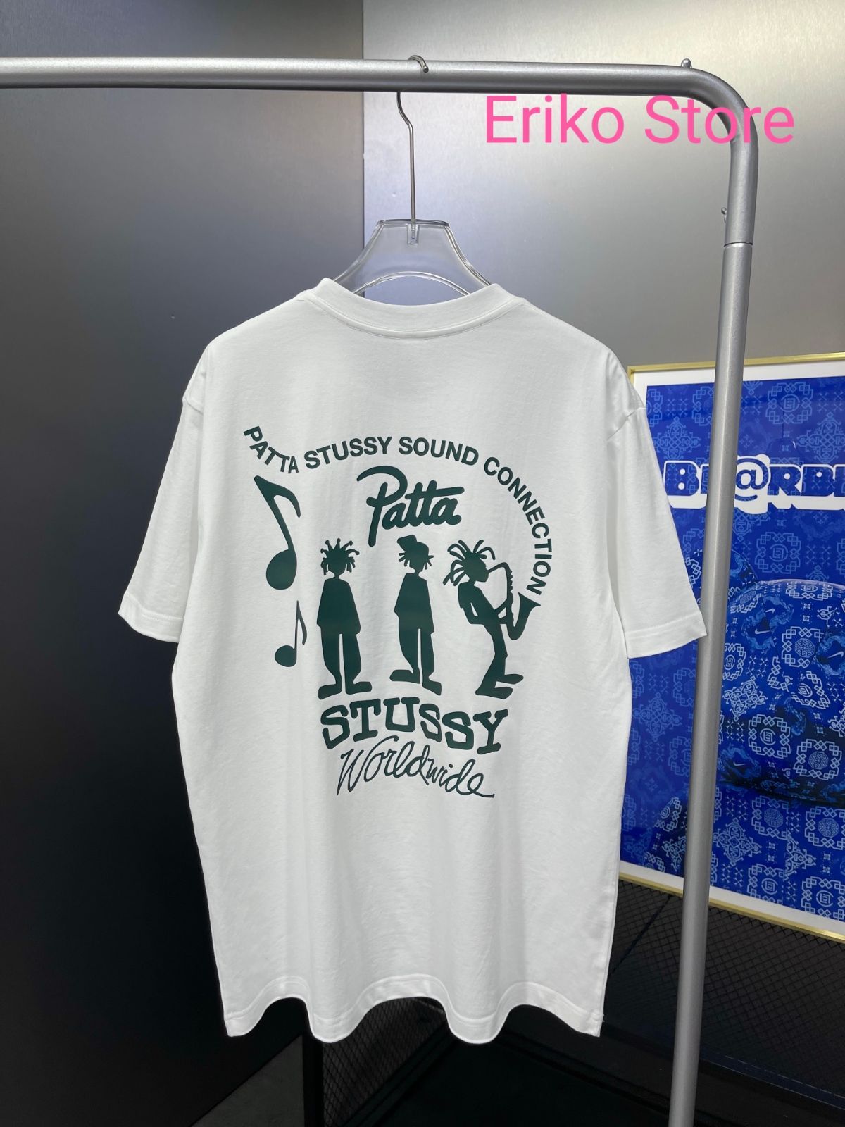 新品未使用 テューシー stussy PATTA SOUND CONNECTION TEE クルーネック半袖Tシャツ 【男女兼用】