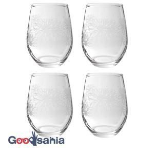 3営業日で発送 フラワーライン タンブラー4個セット グラス 水 ジュース フリーグラス 37511 G312-T301 入数 6