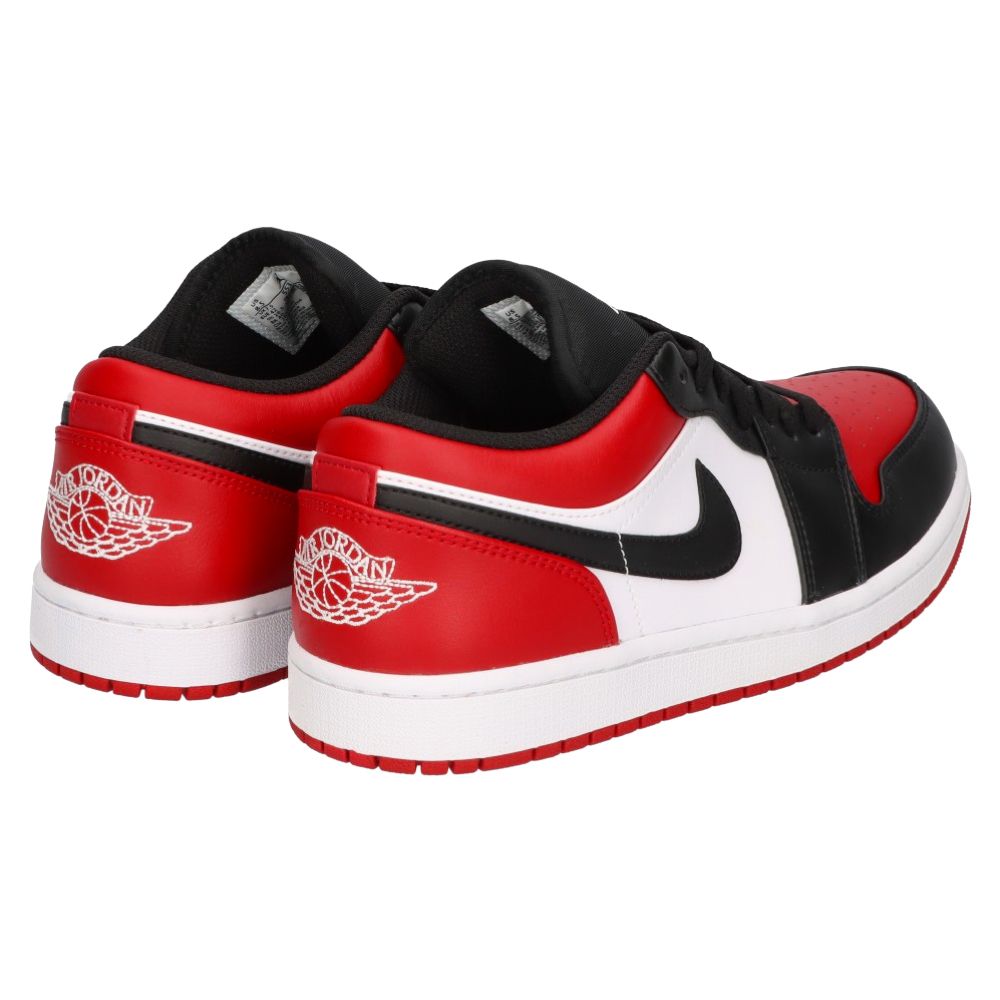 NIKE (ナイキ) AIR JORDAN 1 LOW BRED TOE 553558-612 エアジョーダン1 ブレッドトゥ ローカットスニーカー  レッド/ブラック US8.5/26.5cm - メルカリ