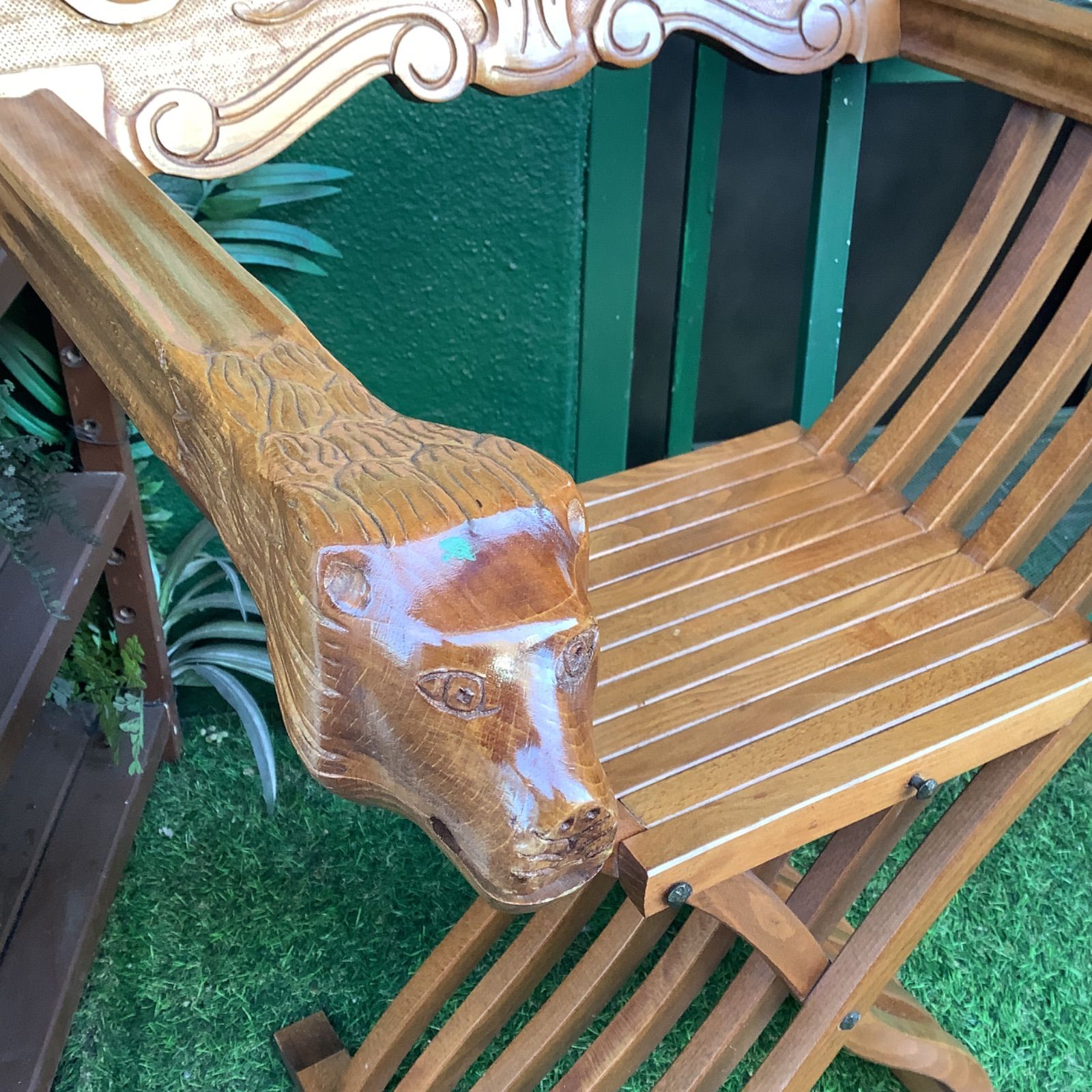 ヴィンテージ】サヴォナローラ チェア 椅子 イタリア製 アンティーク 