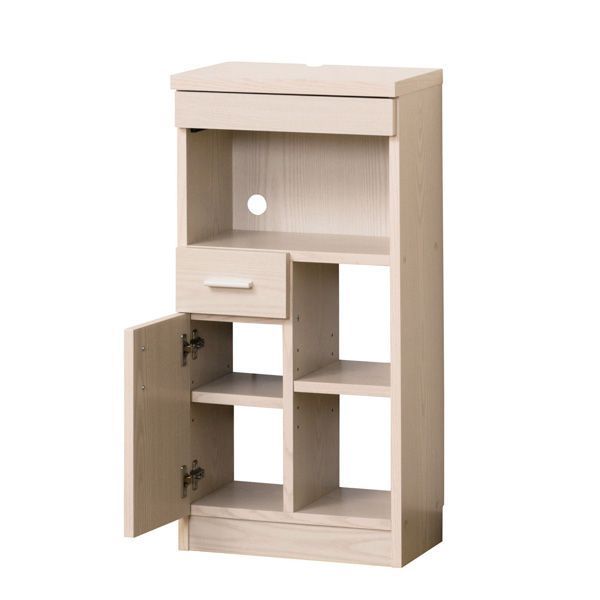 NEWルーター収納 約幅40cm 白木目 完成品