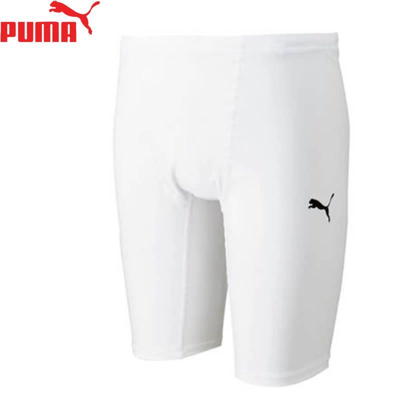 PUMA プーマ インナースパッツ 920478-13 ホワイト×ブラック プーマインナーウェア メンズインナーパンツ メンズスポーツウェア puma プーマ メンズスパッツ スポーツ サッカーメンズウェア シ