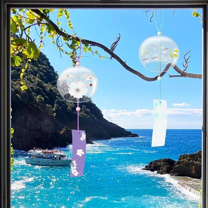 在庫処分】koundeneko ガラス風鈴 4個セット 和風 風鈴 夏の