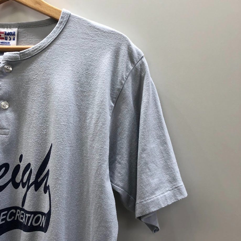 USA製 90s EAGLE USA ヘンリーネック Tシャツ Mサイズ 90\u0027S EAGLE USA USA製 半袖 Tシャツ ヘンリーネック シングルステッチ