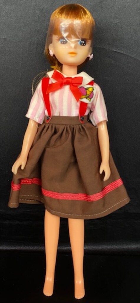 すかいらーくリカちゃん ピンクストライプシャツ