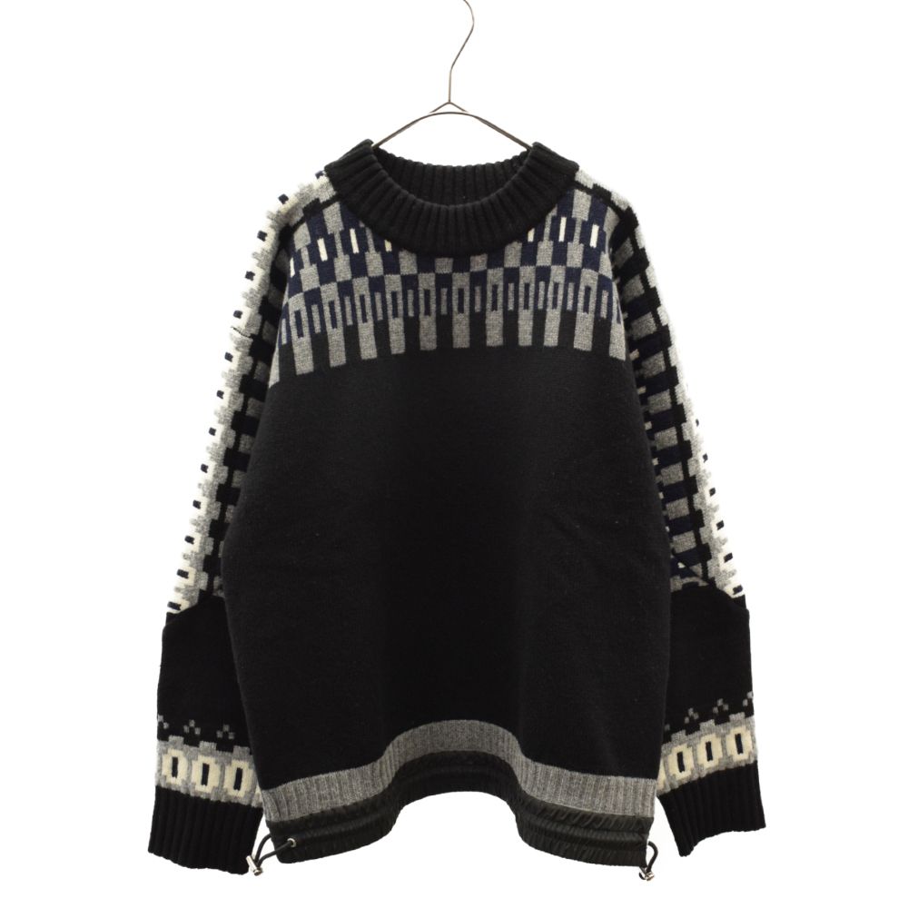Sacai (サカイ) Wool Knit Pullover 21-02613M クルーネックニット