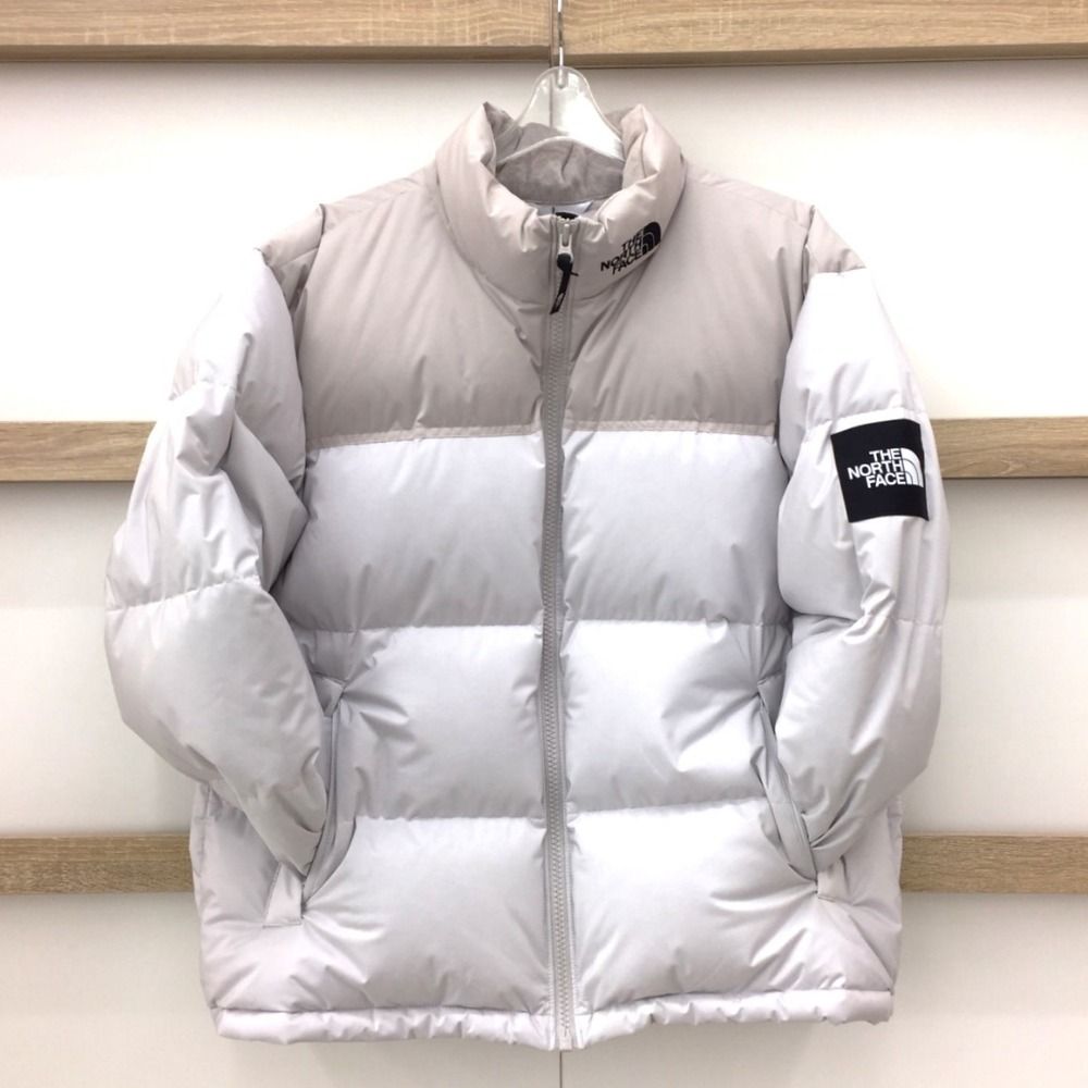 THENORTHFACEザノースフェイスダウンジャケットTHE NORTH FACE WHITE  LABELネオヌプシダウンジャケットNJ1DM51KライトグレーL/100未使用品