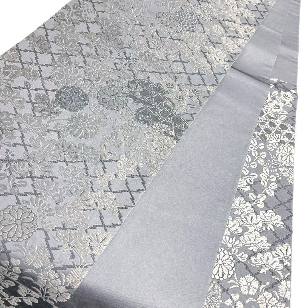 唐織 菊花 松 萩 松川菱 グレーカラー 袋帯 着物 122a p - メルカリ