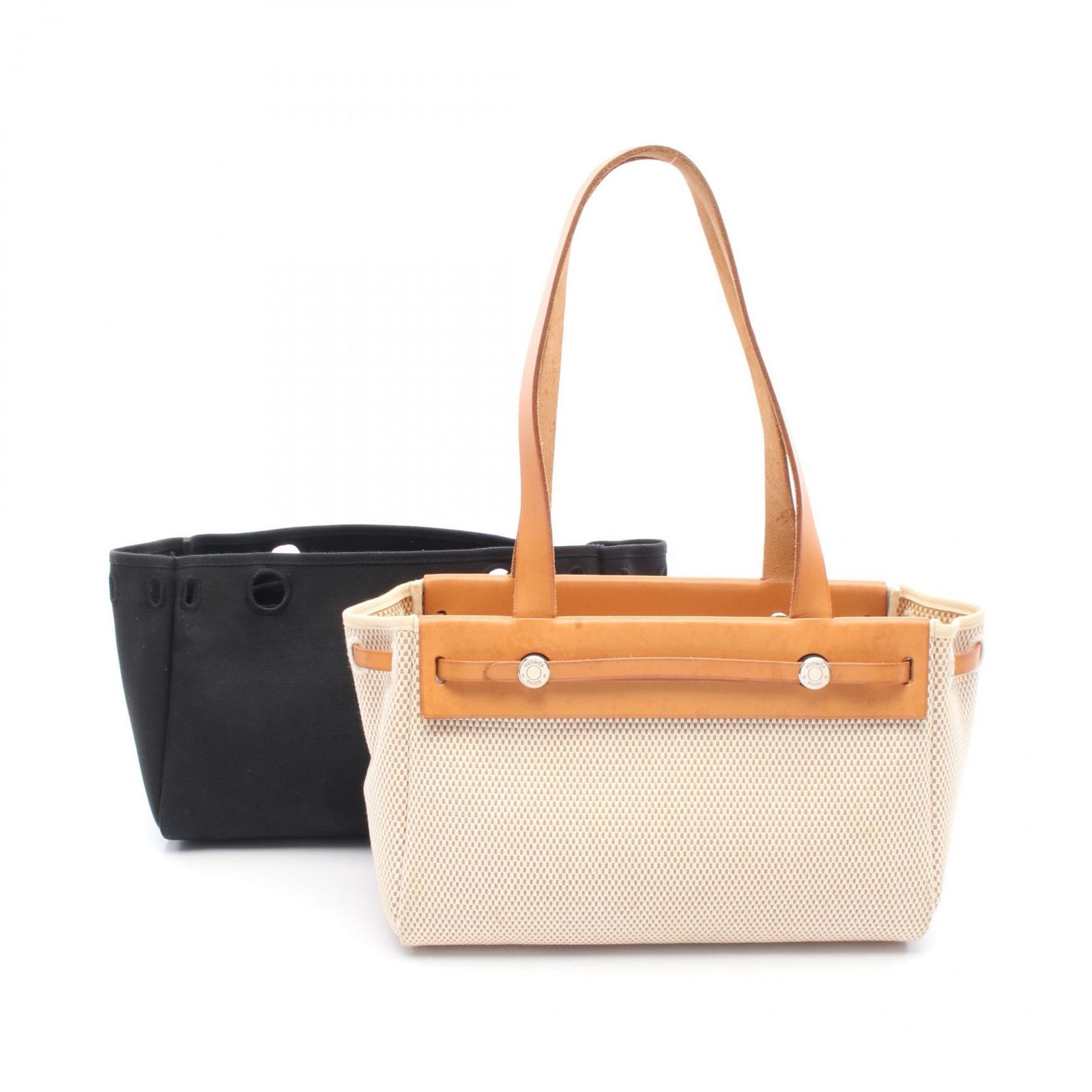 エルメス HERMES トートバッグ エールバッグ カバスMM ナチュラル レザー エールバッグカバスGM レディース Used B