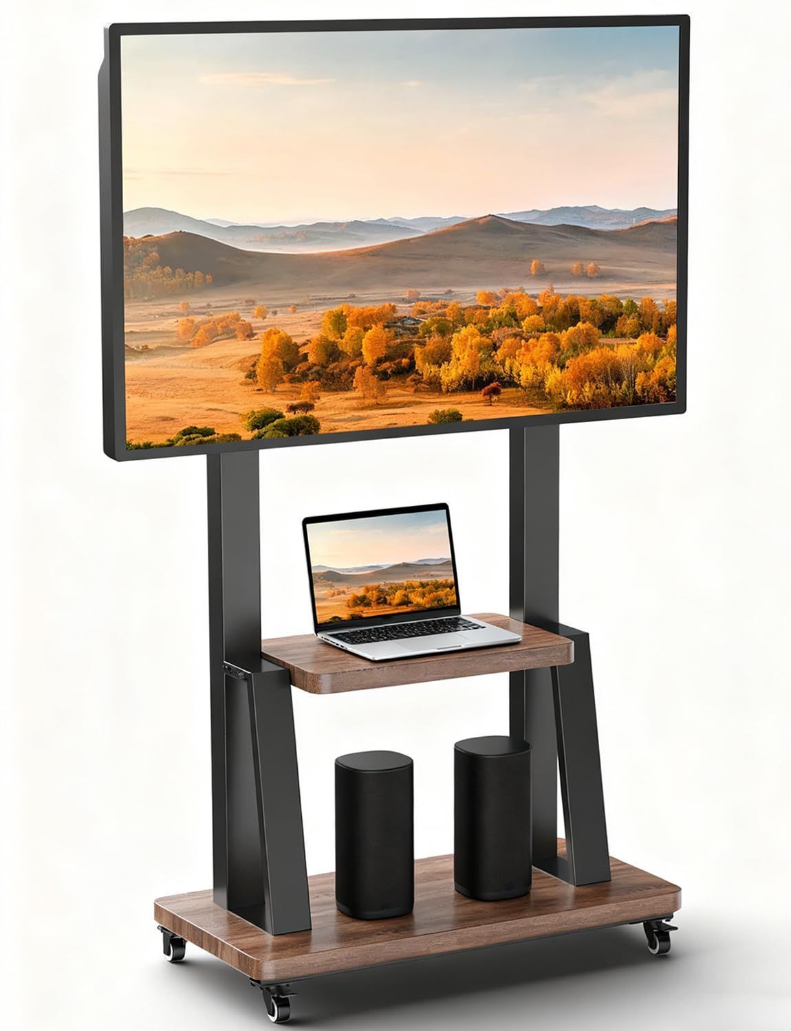 55 耐荷重80KG50 58 60 mm 65 200x200-900x600 70 75 VESA 80 自立型テレビ台床置き 85 86 大型 90 可動式 98型テレビ移動台テレビ棚 高さ調整 壁寄せ tv台 キャスター付き移動式42-1
