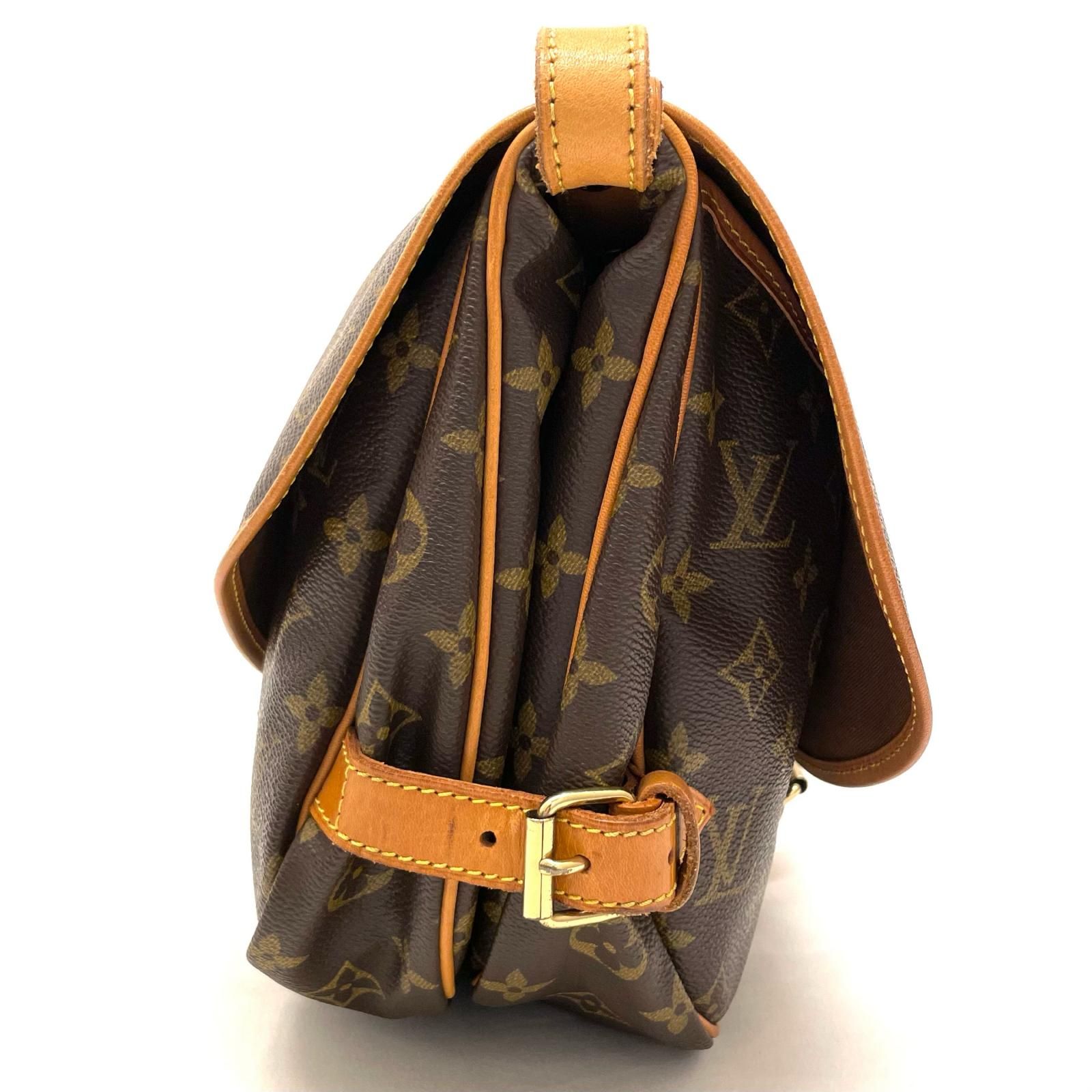【中古】LOUIS VUITTON | ルイ・ヴィトン ソミュール30　ショルダーバッグ M42256　ブラウン【尾張小牧店】 中古】LOUIS VUITTON | ルイ・ヴィトン ソミュール30 モノグラム