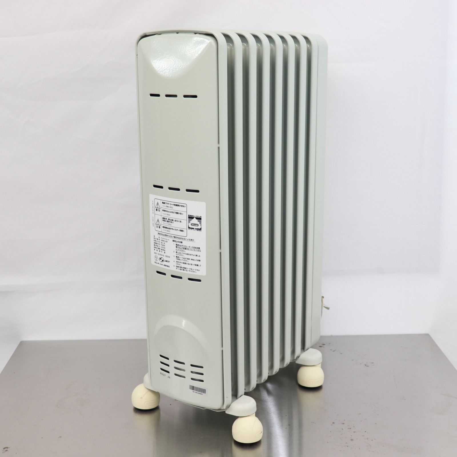 美品】Delonghi デロンギ オイルヒーター JR0812-CR ホワイト 1200W