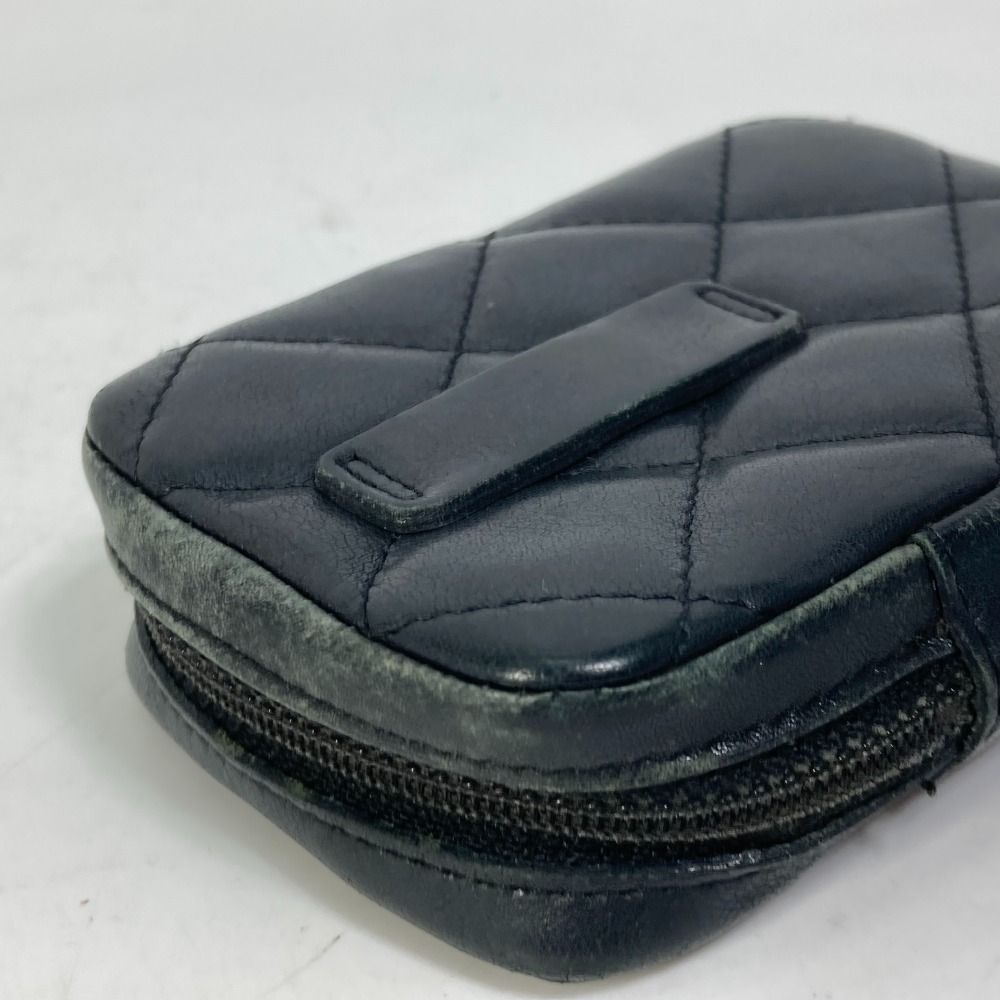 CHANEL シャネル シガレットケース CC ココマーク ラムスキン