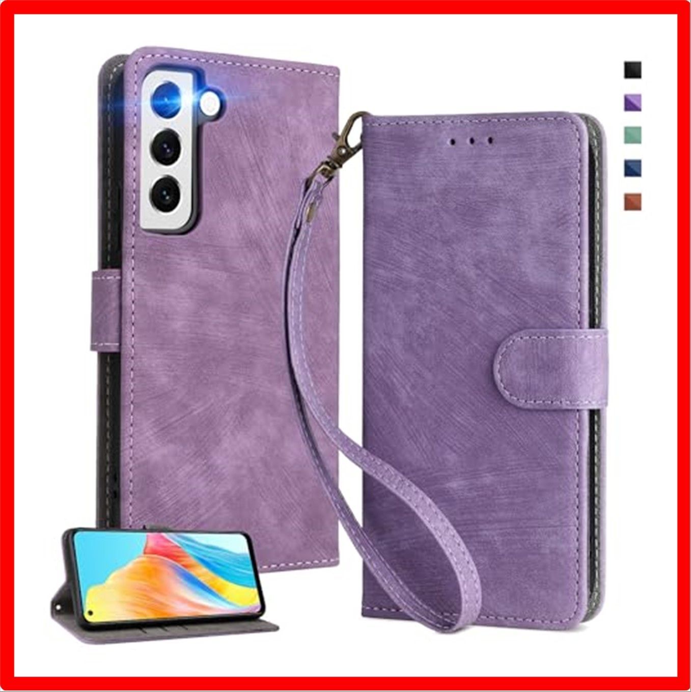 【匿名配送】 Samsung Galaxy S22 (5G)_purple UnivoColors Galaxy S22 5G(SCG13/SC-51C) 手帳