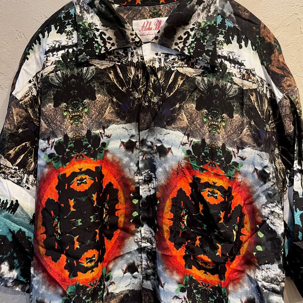 bal アロハシャツ BAL / ALOHA BLOSSOM VOLCANO RAYLON SHIRT 沖縄発のハワイアン