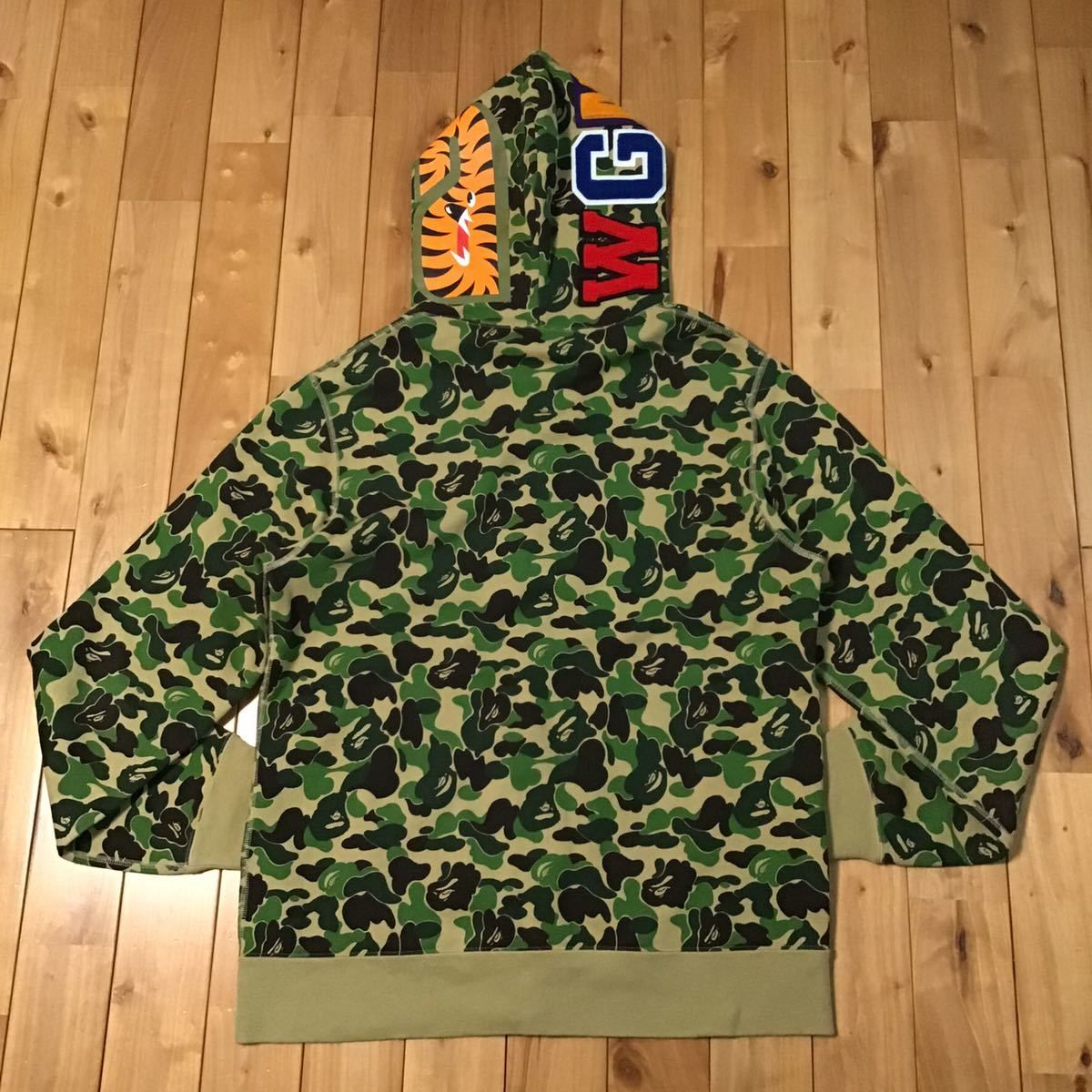 ☆XL☆ ABC camo green シャーク パーカー shark full zip hoodie a bathing ape bape エイプ  ベイプ アベイシングエイプ ABCカモ - メルカリ