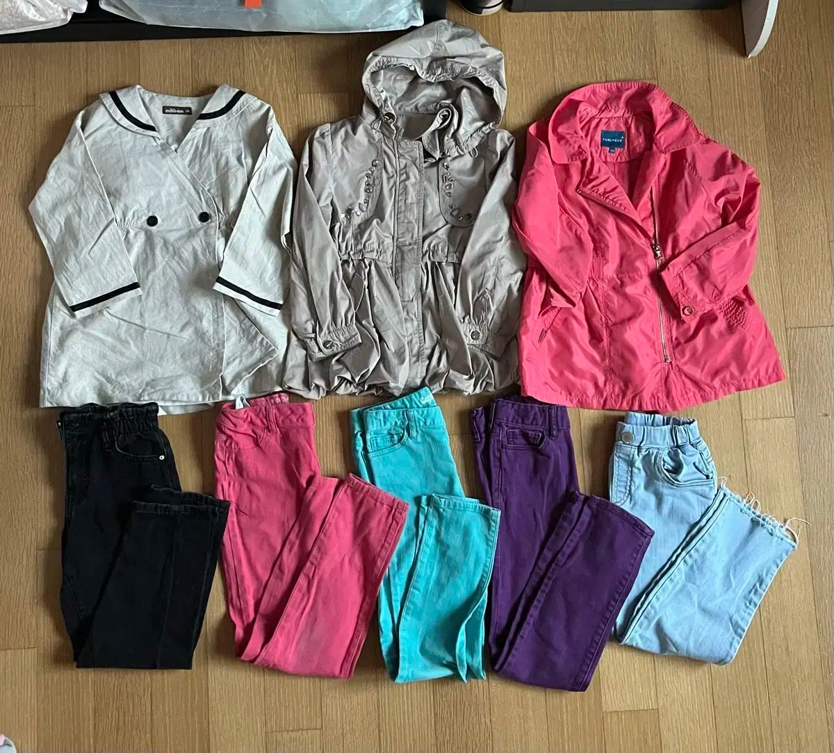 送料無料 メルカリshop取引では対象外 女の子 110-120サイズ デニム ズボン アウター まとめ