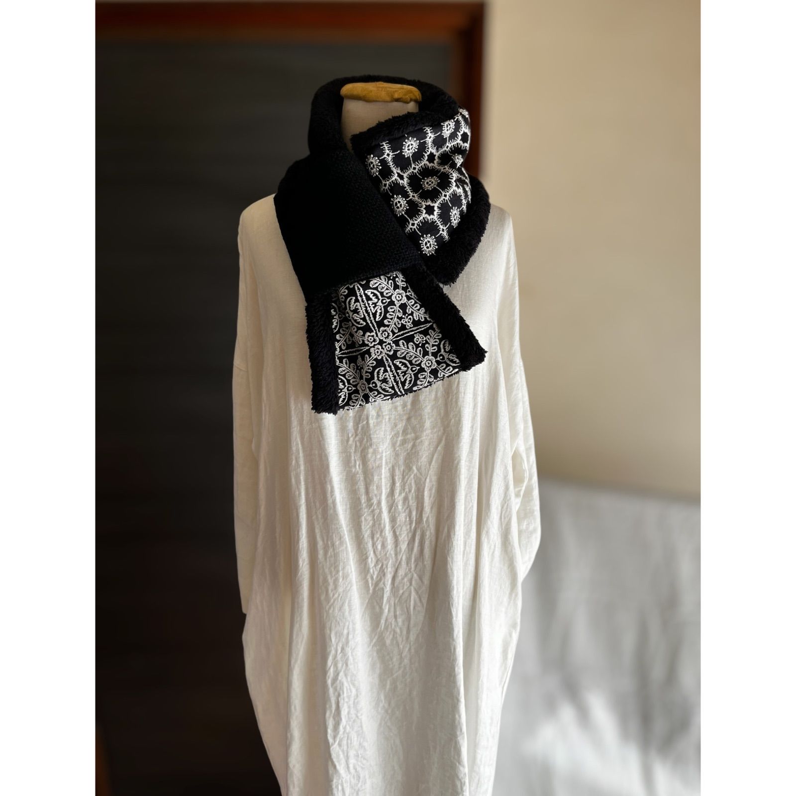 【マフラータイプ】felice・anemoneのネックウォーマー  ミナペルホネン生地使用