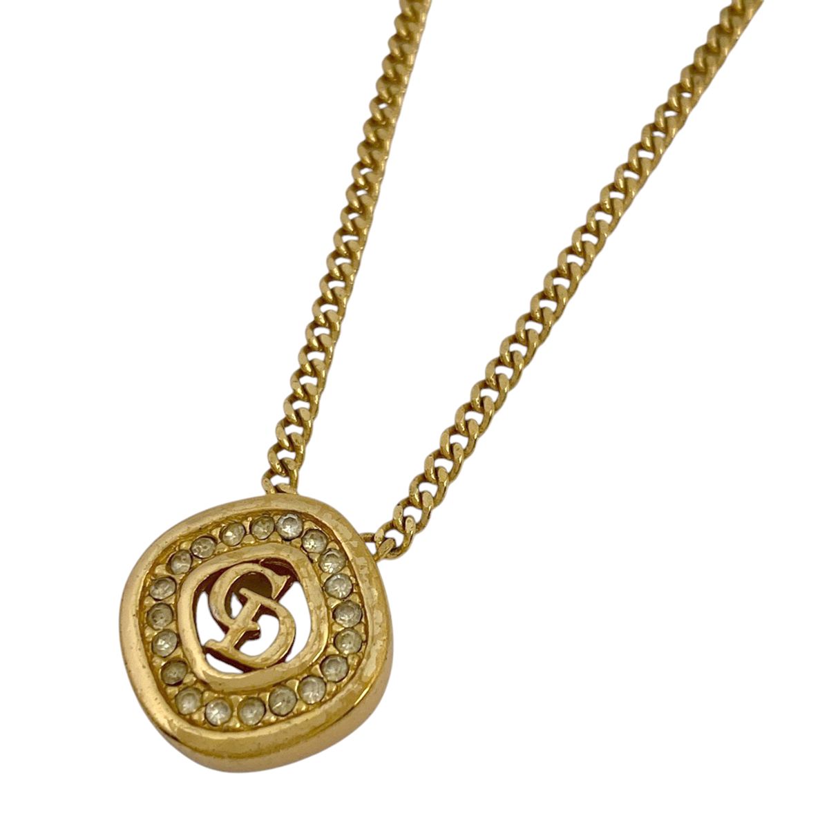 クリスチャンディオール Christian Dior ロゴ ラインストーン