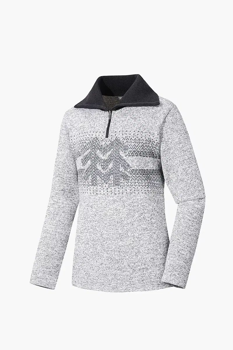 KOLON SPORT コーロンスポーツ レディース ニット ロゴ プリント ジップアップ Tシャツ