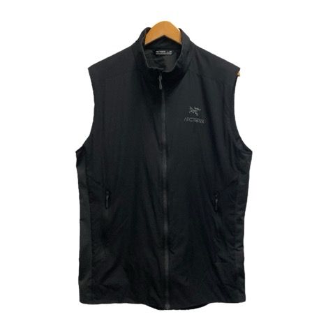 アークテリクス ARC'TERYX ATOM SL VEST ナイロンベスト オフネック 無地 ロゴ刺繍 X000004849 L 黒 ブラック グレー