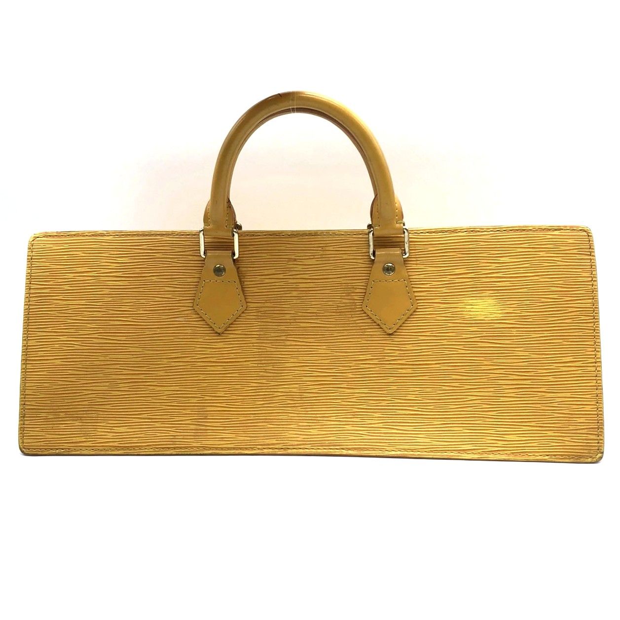 LOUIS VUITTON エピ サックトライアングル ハンドバッグ　イエロー LOUIS VUITTON】ルイヴィトン サック トリアングル ハンドバッグ