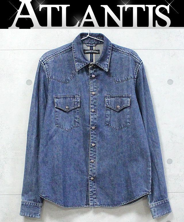 お買得 CHROME HEARTS クロムハーツ サイズ:SM DENIM WESTERN クロス