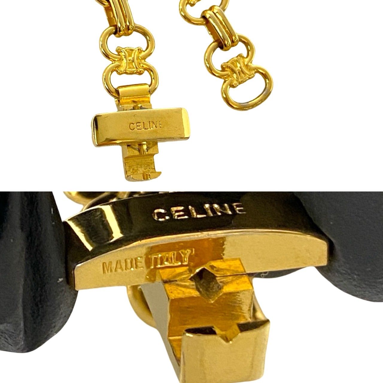 【レア 美品】CELINE セリーヌ バングル マイヨン トリオンフ ゴールド CELINE - セリーヌ CELINE ブレスレット バングル カフ ゴールド