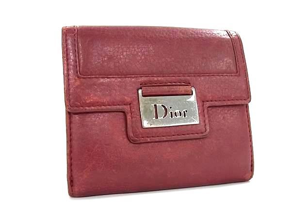 クリスチャンディオール 折り財布 Wホック 2 総柄 PVC クリスチャンディオール Christian Dior 財布 二つ折り 小銭入れ