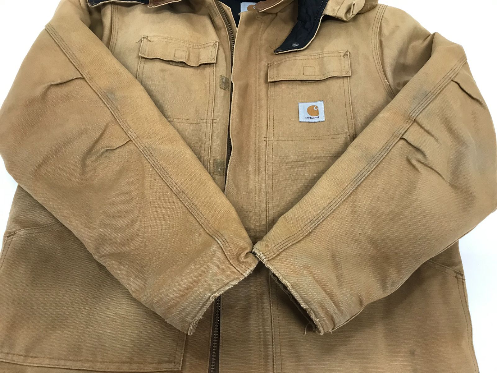 Carhartt　90’s　ダックジャケット　フード付き　USA製　【M128-20241009-04KS】