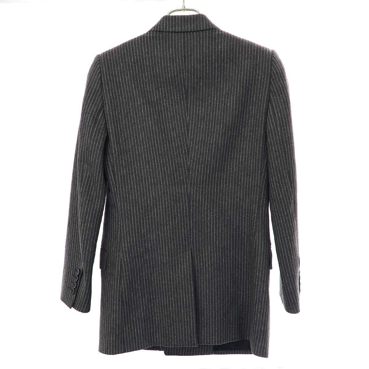 CELINE セリーヌ ストライプ ウールダブルブレストジャケット