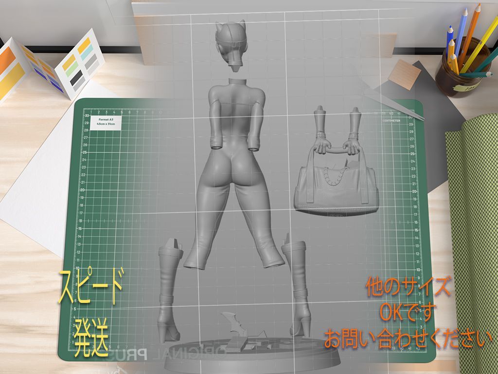 ガレージキット 1/8 Catwoman Cute 未塗装未組立**在庫は1つのみです 