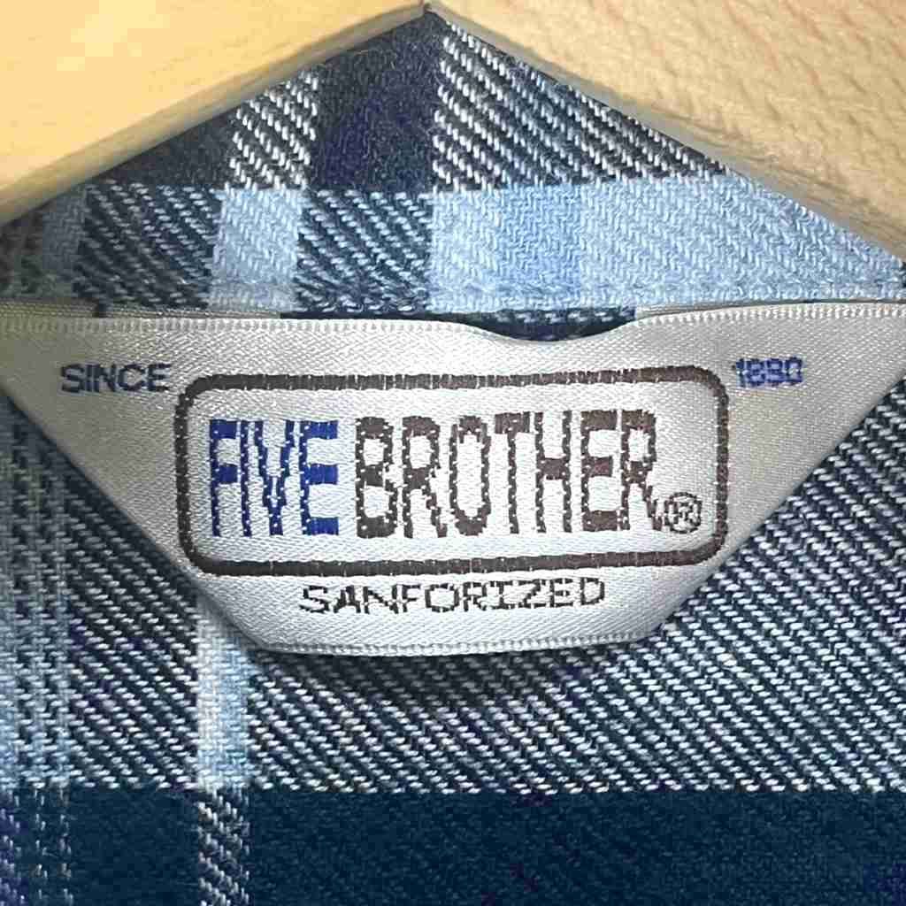 FIVE BROTHER チェック柄ネルシャツ S ファイブブラザー FIVE BROTHER チェック柄 ネルシャツ 長袖