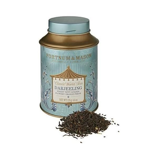 F&M　ダージリン FTGFOP 125g 缶、ローズ125g、コニャックバター フォートナム&メイソン ダージリン FTGFOP (ファイネスト