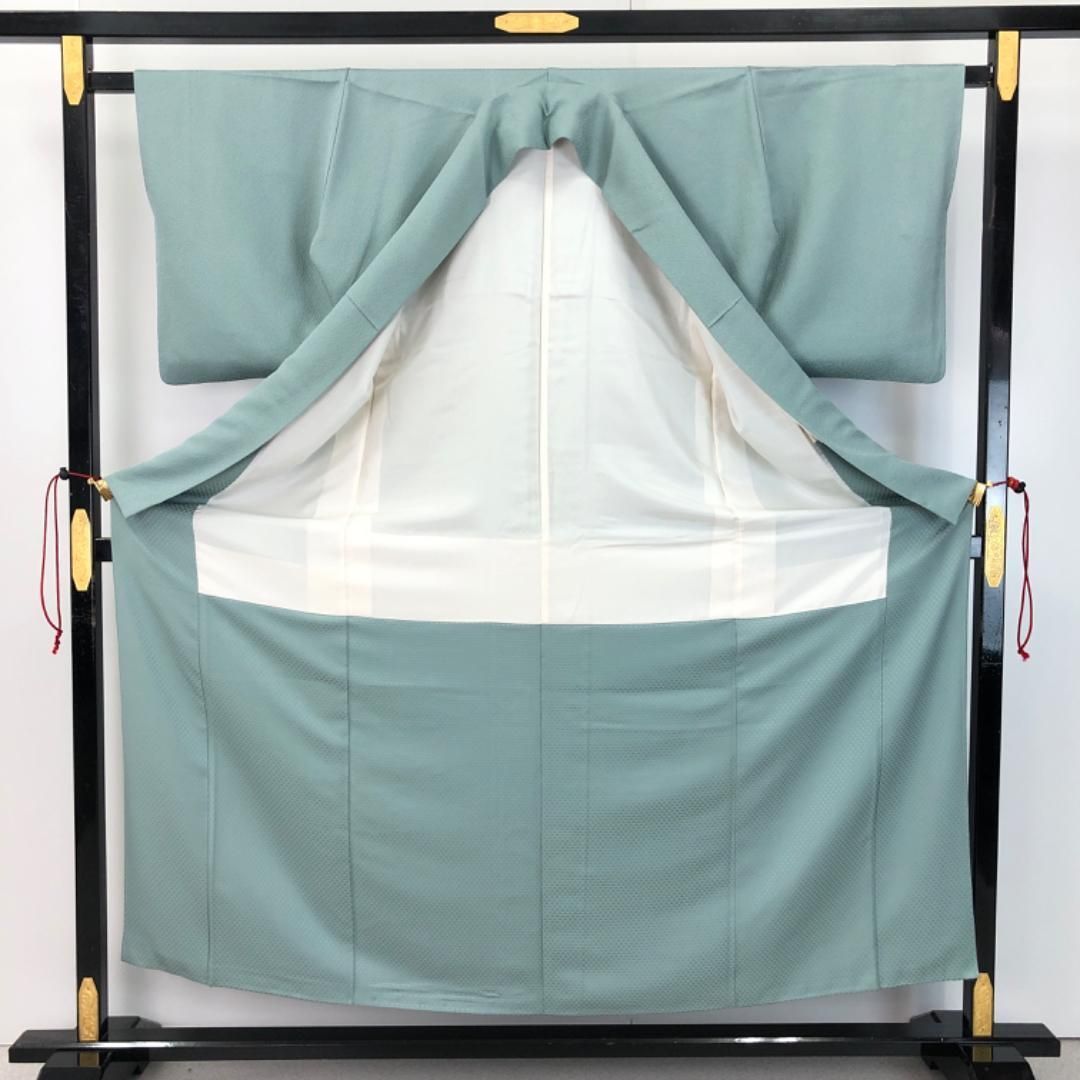 色無地 作家物 草木染 深川鼠色 縮緬 一つ紋 K-4957 色無地 作家物 草木染 深川鼠色 縮緬 一つ紋 K-4957 - メルカリ