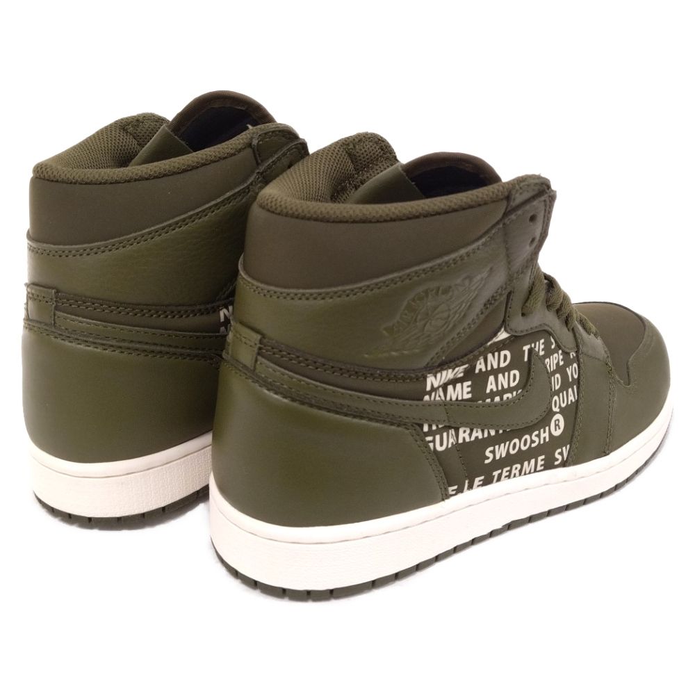 NIKE AIR Jordan 1 Retro ハイカット カーキ 28cm NIKE (ナイキ) AIR JORDAN 1 RETRO HIGH OG 555088-300 エア