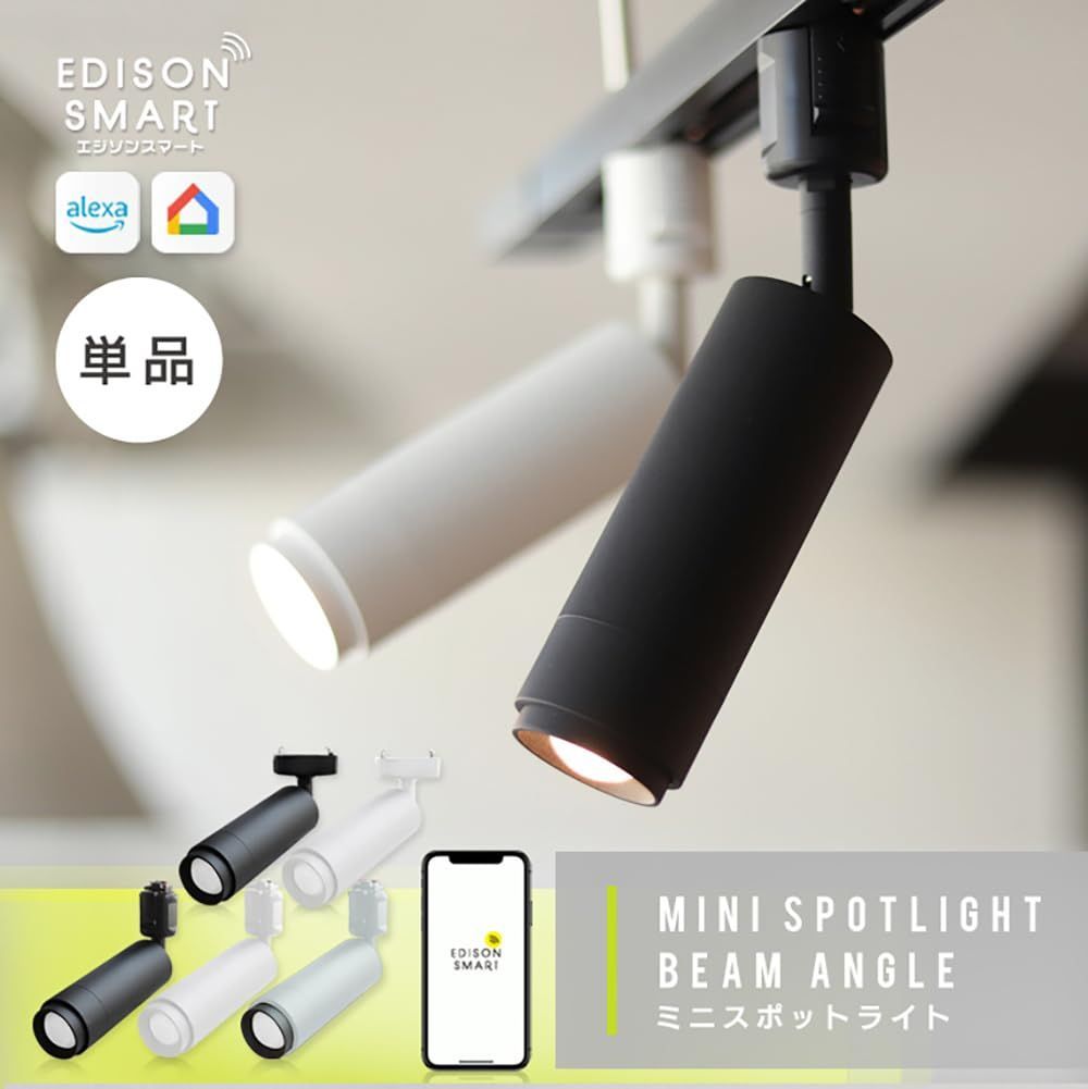 数量 RST-TL167BK スマート照明 スマートライト Alexa対応 引っ掛けシーリング用 ブラック ミニスポットライト エジソンスマート NEXPOTALLINN_EU
