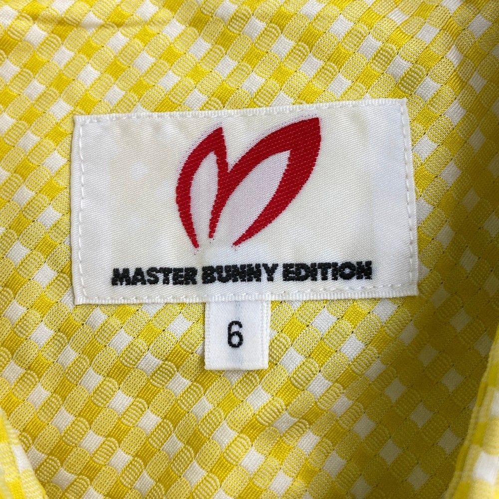 サイズ：6 MASTER BUNNY EDITION マスターバニーエディション  半袖ポロシャツ  イエロー系 [240101482460] ゴルフウェア メンズ ストスト MASTER BUNNY EDITION マスターバニーエディション 半袖