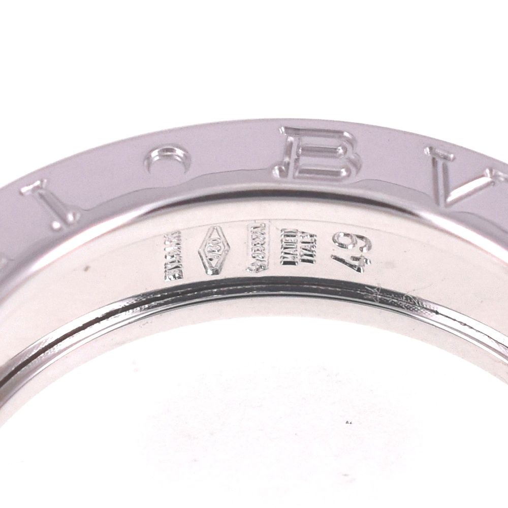 【美品】BVLGARI ブルガリ 指輪 B.ZERO1 K18WG 49号 BVLGARI ブルガリ B-zero1 ビーゼロワン 2バンド #49 リング