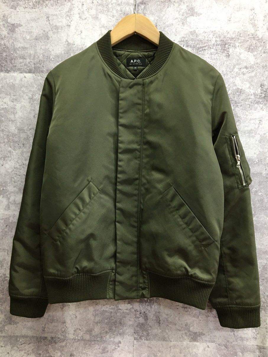 極美品 APC A P C アーペーセー MA1 MA-1 ミリタリージャケット