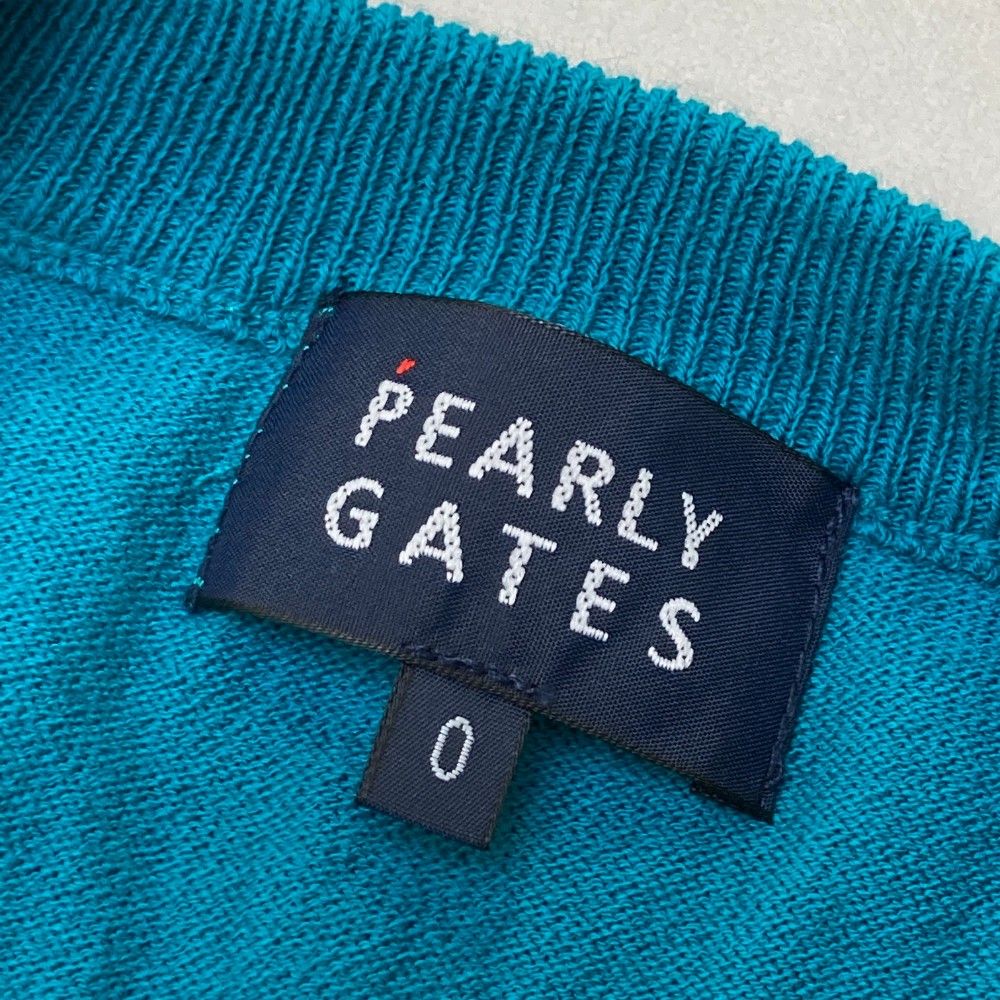 サイズ：0 PEARLY GATES パーリーゲイツ ニットセーター 30周年 ブルー