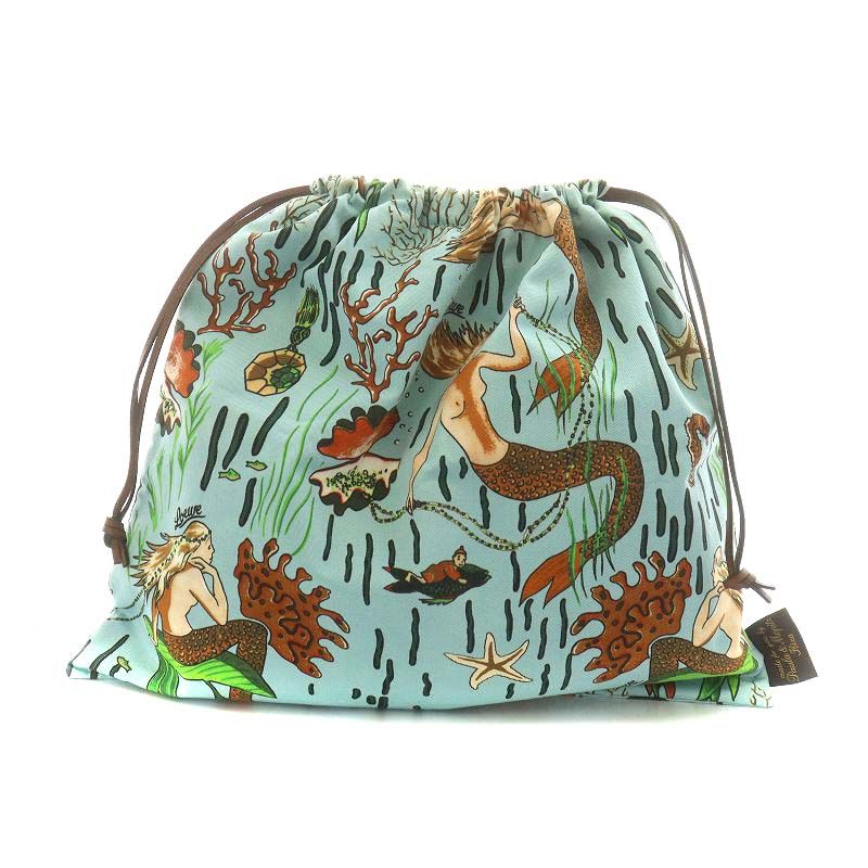 ロエベ LOEWE × パウラズイビザ paula&mopitz ドローストリングポーチ 