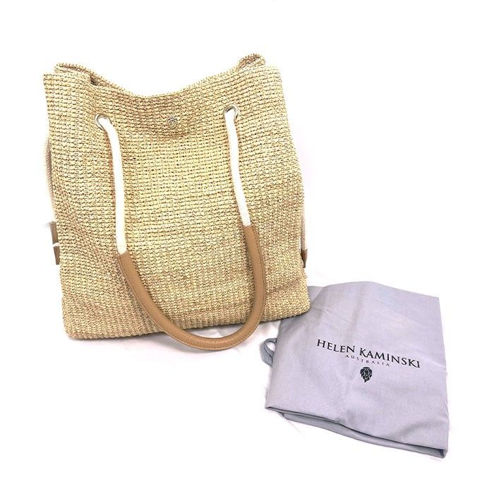 ヘレンカミンスキー Helen Kaminski カゴバッグ ラフィア 上質