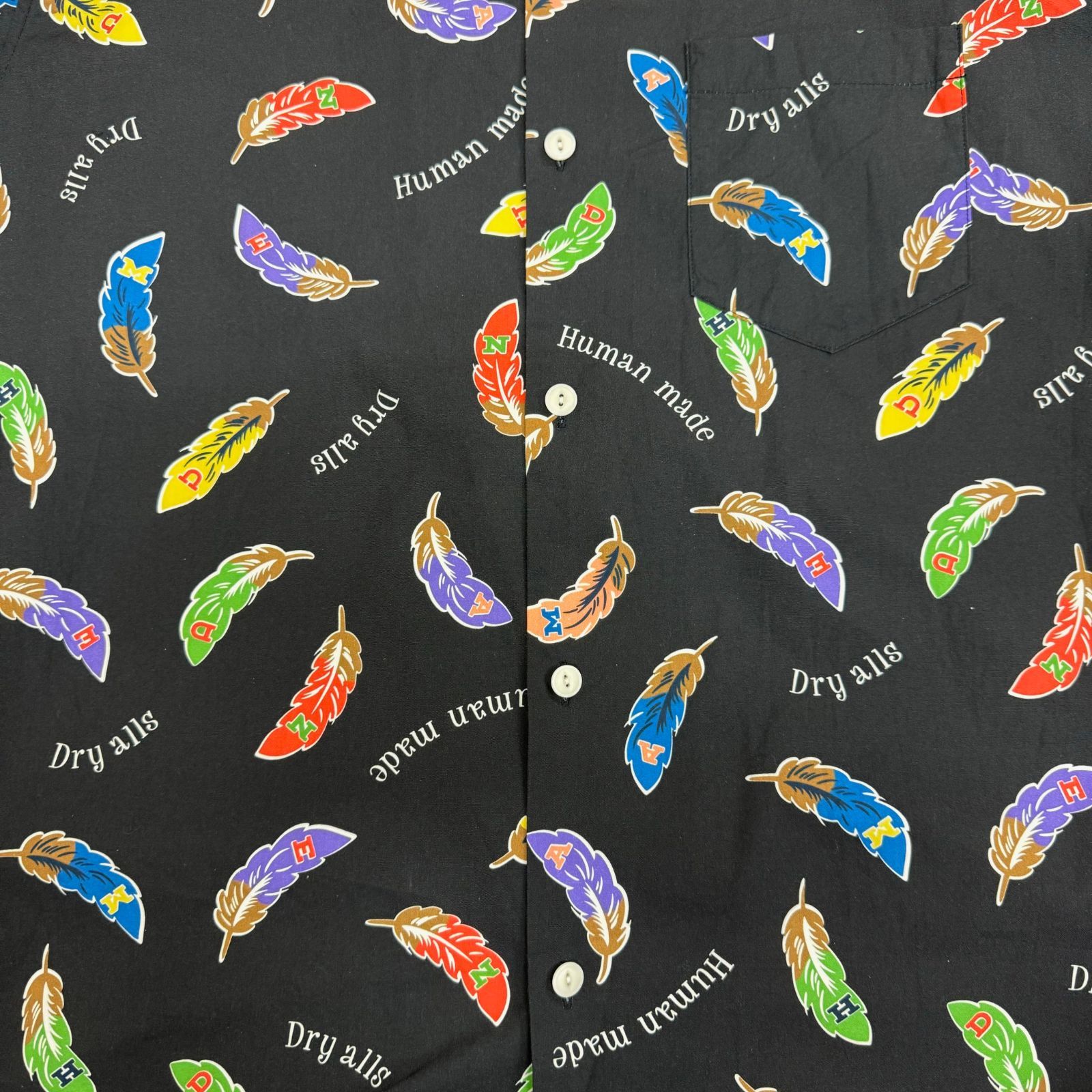 HUMAN MADE 23SS FEATHER ALOHA SHIRT オープンカラー 半袖 総柄