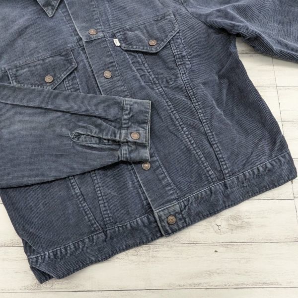 70s Levi's リーバイス コーデュロイ ジャケット 70505 グレー ネイビー 後染め USA製